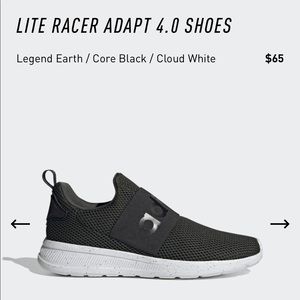 Adidas Lite Racer Slip On Shoes